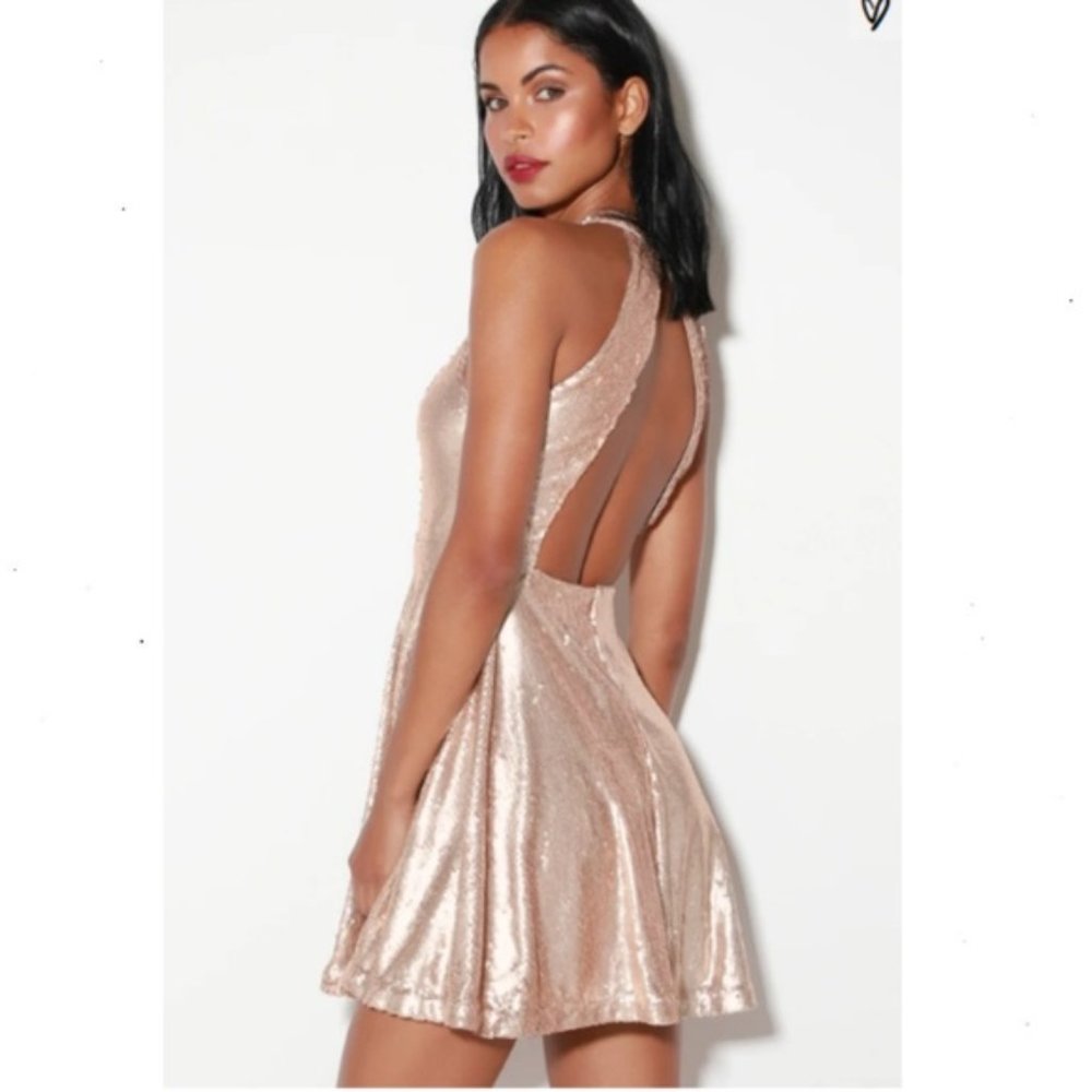 Lulu sequin skater dress Brand New with tags!